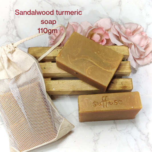 Sandalwood Turmeric Cold Process Soap