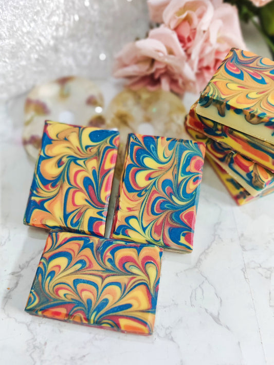 Rainbow Radiance Cocoa Butter Cold Process Soap