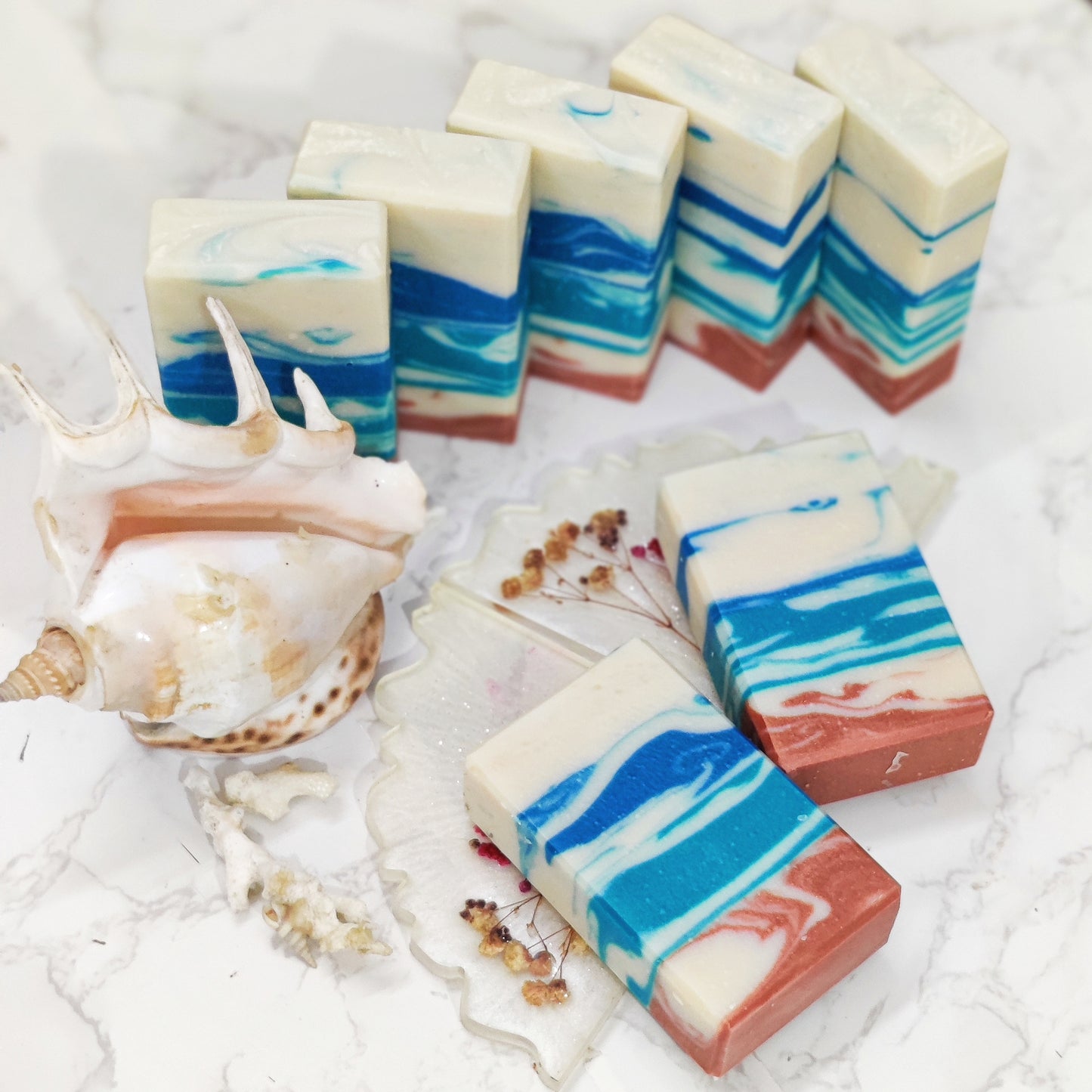 Ocean Swirls - Coconut Milk Cold Process Soap