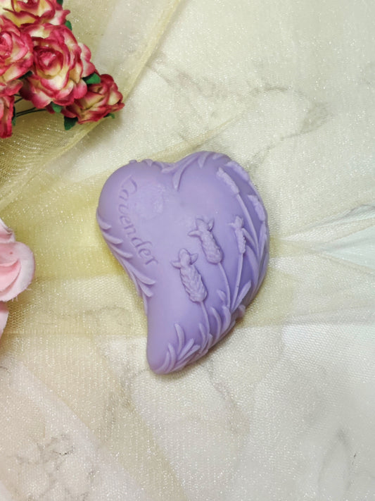 Lavender heart - Handmade silicone mold
