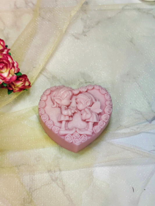 Pixie Couple in heart - Handmade silicone mold