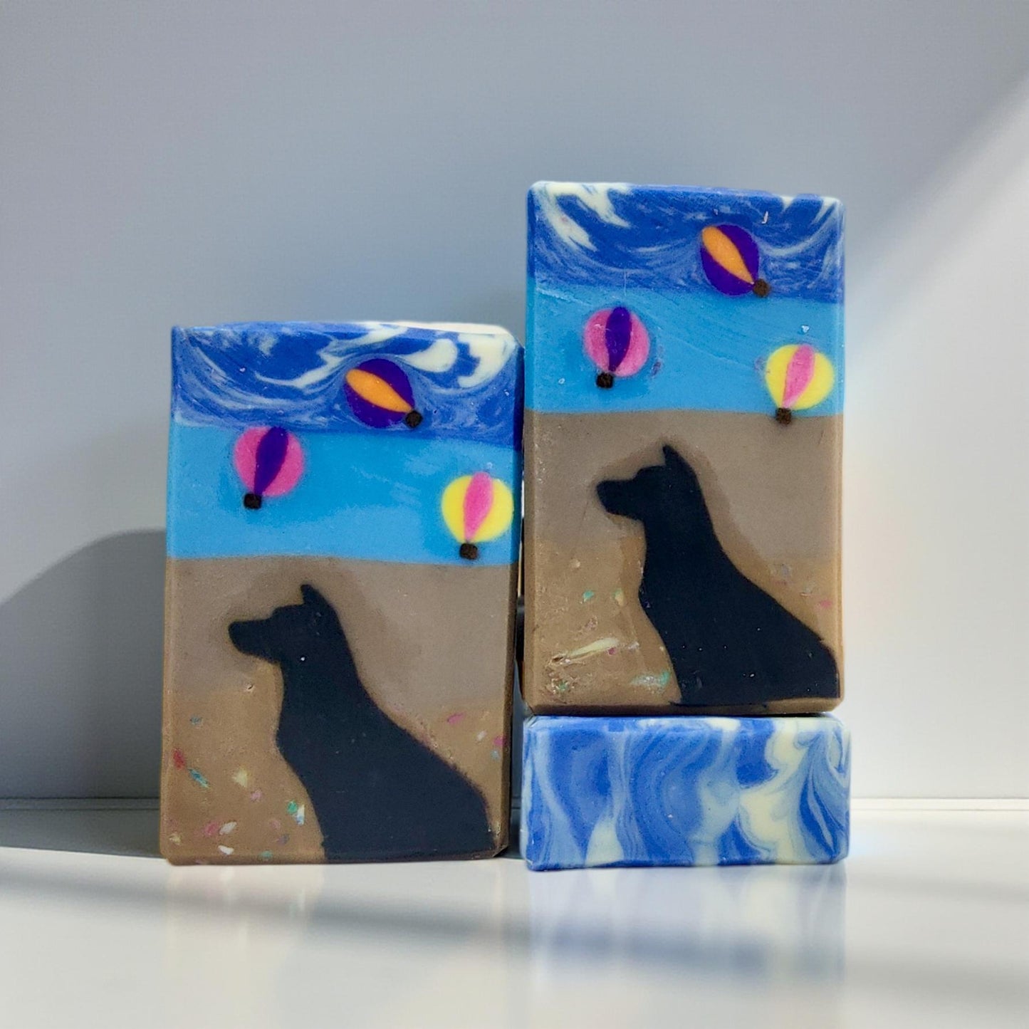 Double Butter Cold Process soap - Chase the Balloons
