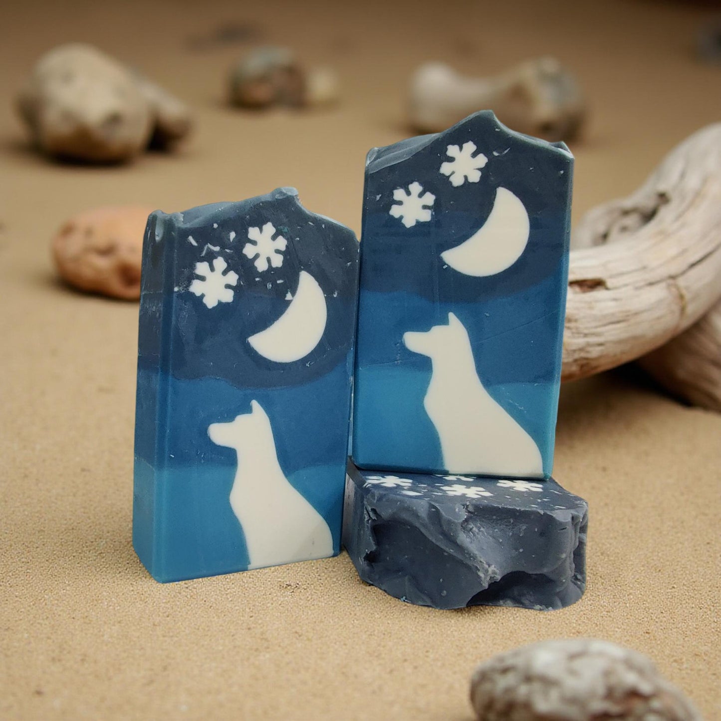 Double Butter Cold Process soap - Snowflakes