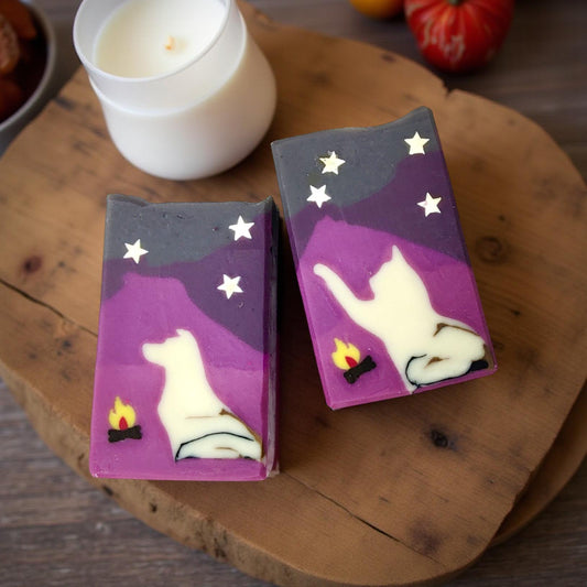 Double Butter Cold Process soap - Starry Campfire