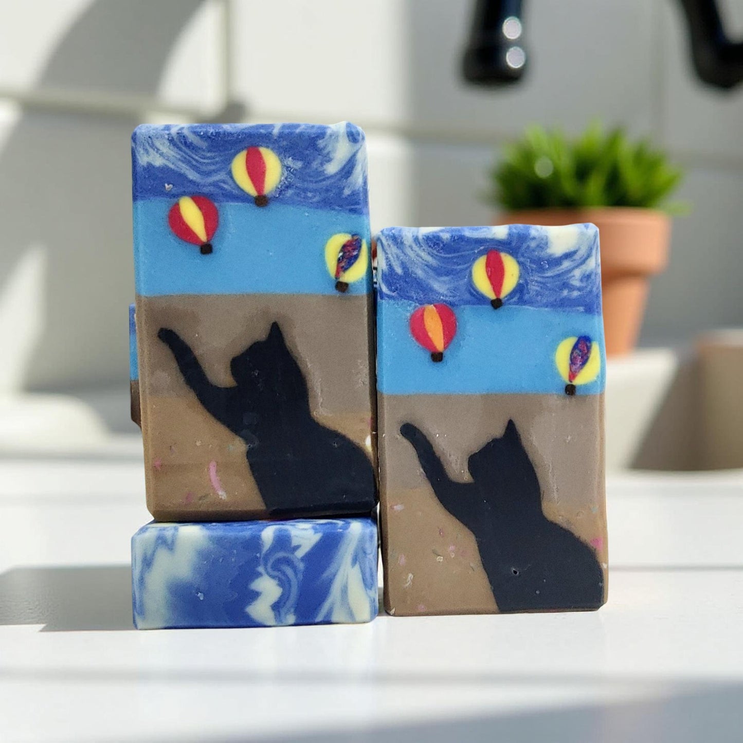 Double Butter Cold Process soap - Chase the Balloons