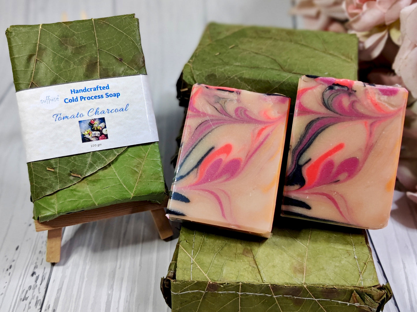 Detox Delight - Tomato and Charcoal Cold Process Soap