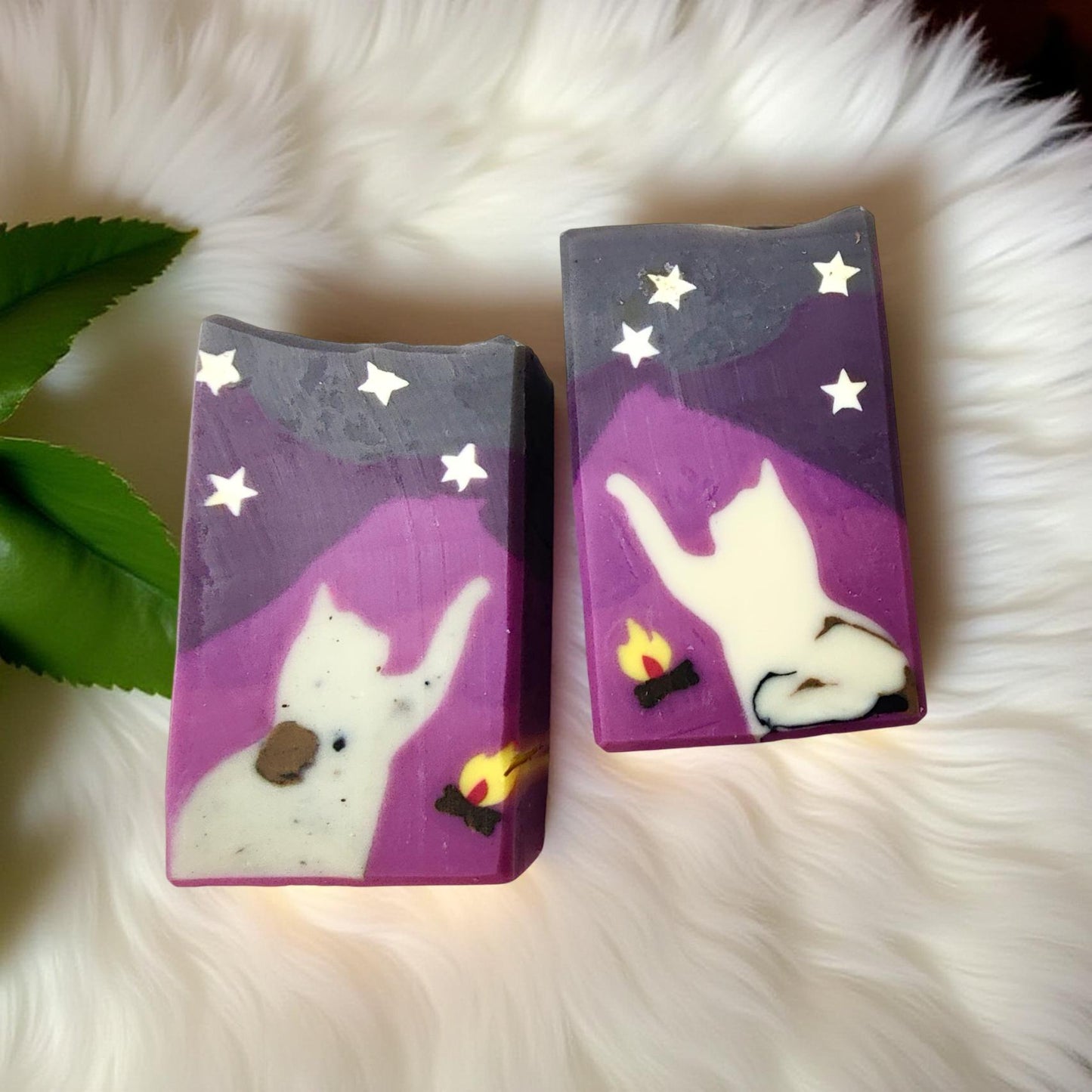 Double Butter Cold Process soap - Starry Campfire