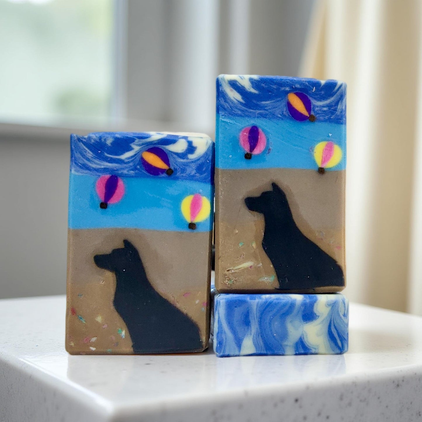 Double Butter Cold Process soap - Chase the Balloons