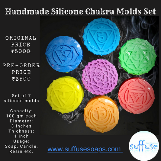 Seven Chakra Mold set - Handmade silicone mold