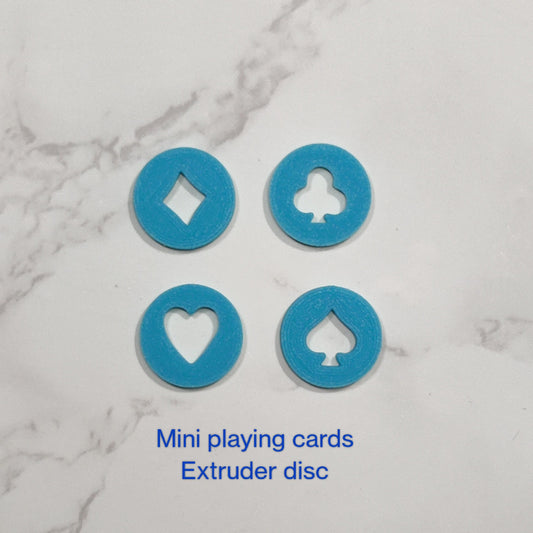 Playing Cards Small extruder disc set