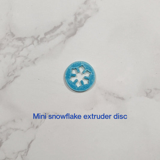 Snowflake Small extruder disc