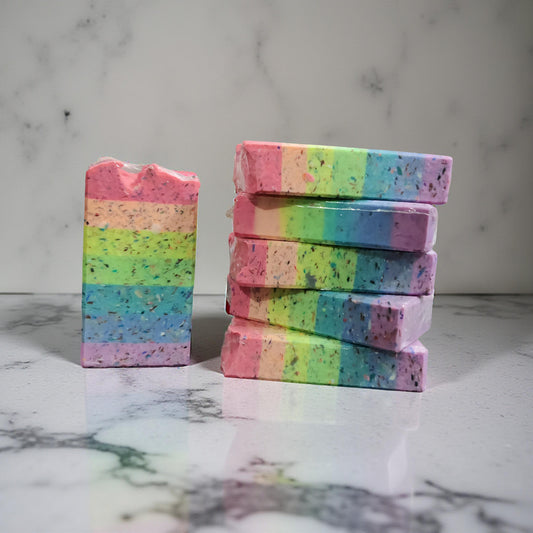 Rainbow Confetti Cold Process Soap