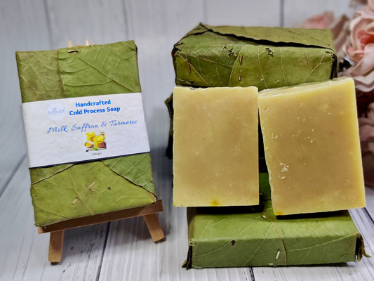 Golden Radiance - Milk, Saffron and Turmeric Cold Process Soap