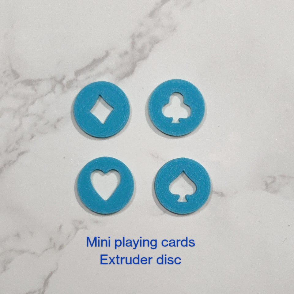 Playing Cards Small extruder disc set